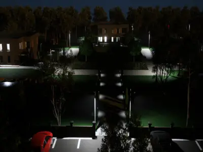 Hotel Motel House residential complex Unreal Engine 5 3D model