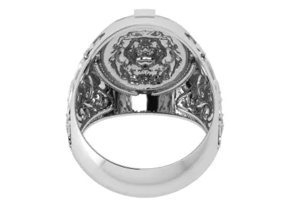 Lion Face Luxury Ring 4057 3D print model
