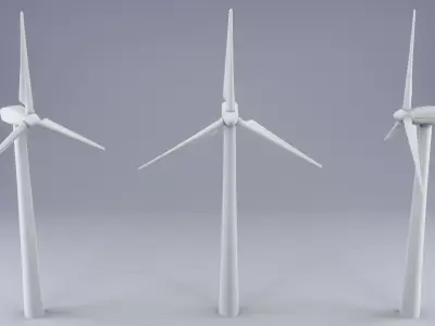 Wind Turbine 3D model