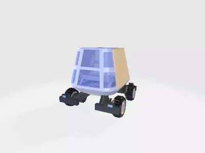 Futuristic Concept Mini Vehicle 3D Model Low Poly Game Ready 3D model