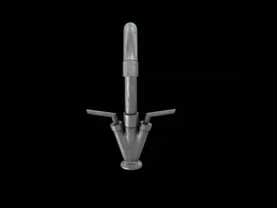 Bath TAP old Low-poly 3D model