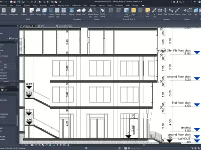 Premium Midrise Building - Retail and Apartments 3D model