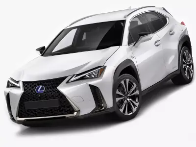 Lexus UX F-sport 2019 3D model