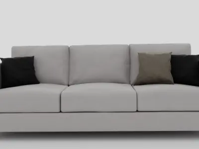 pack 2 couch and armachair  3D model