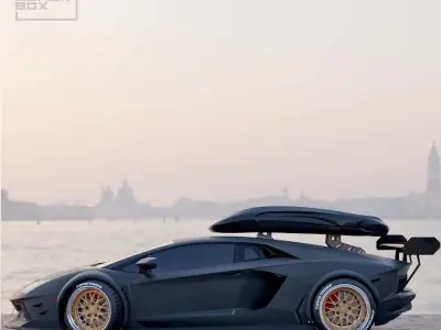 Ski box for Diecast and RC - Roof box 1-24 and 1-64 3D print model