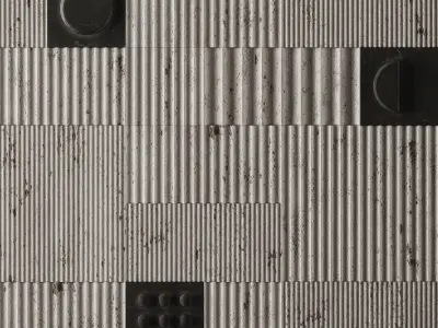 ERCOLE modular system and washbasin with VALVOLA mixer 3D model