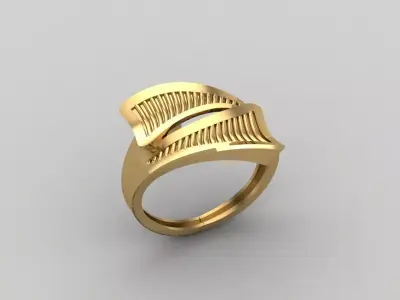 Women Ring Plain Ring Ready STL 3DM Models Womens Rings 3D print model 46
