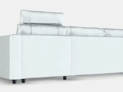 VIMLE 3-seat sofa with chaise longue 1 Low-poly 3D model