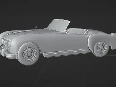 1952 Mercedes Nash-Healey 3D model