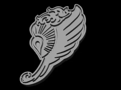 Unicorn Keychain Free 3D model