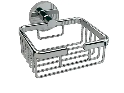 Hotel Square Wire Soap Dish Rozetli 3D model