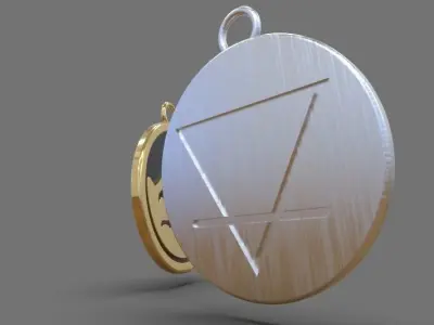 Earth Symbol Pendant Elements 3D print model