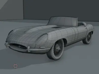 Jaguar E-Type  3D model