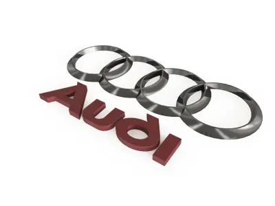 3D Audi Emblem 3D model