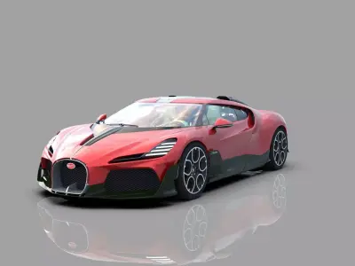 Bugatti Brouillard HQinterior  3D model