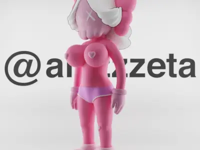 Kaws Pink Twins Bundle for Print 3D print model