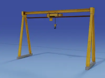 Gantry Portica Free low-poly 3D model