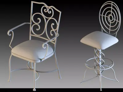 60- classic Chairs- Vol 02 3D model