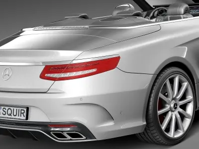 Mercedes-Benz S63 AMG Cabriolet 2015-2017 3D model