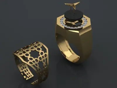 Men Ring 3D print model