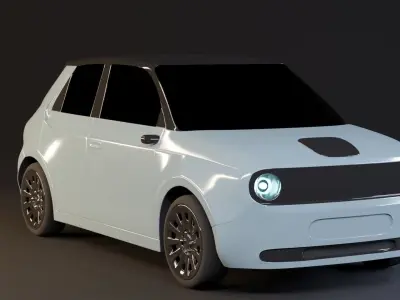 Honda e 2020 Low-poly 3D model