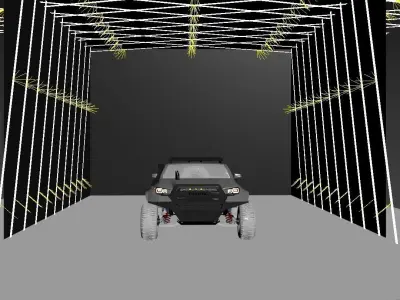 Toyota tacoma widebody kit concept model Low-poly 3D model