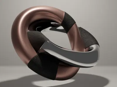 Chromium Tori 3D model