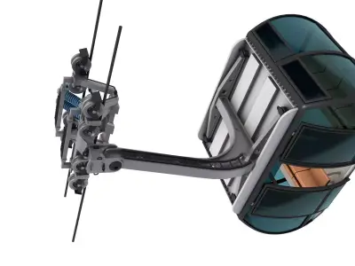 Ski lift gondola   3D model
