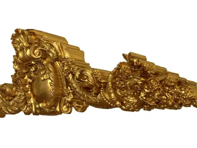 Classic decor ornament v-3D model 62 3D model