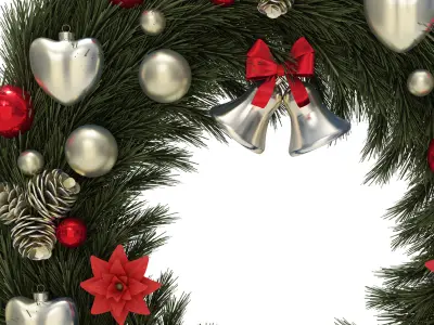 christmas wreath 3D model