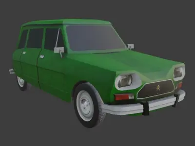 Citroen Ami 8 Low-poly 3D model