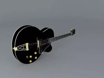 Gibson Super 400 guitar Free 3D model