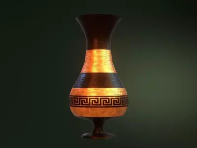 ancient greek pot 6 Low-poly 3D model