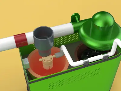 MIST HUMIDIFIER AIR FOG AGRICULTURAL FARM COOLING SYSTEM 3D model