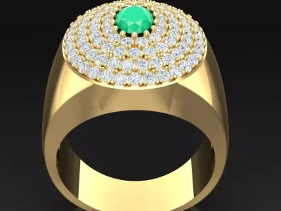 Luxury Men Rings Designs 6MR041 3D print model