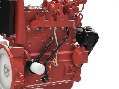 Cummins Diesel engine 3 3 QSB 3D print model