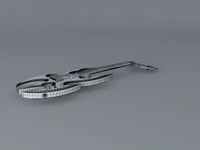 The Death Axe guitar Free 3D model