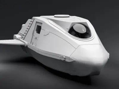 Shuttlepod Enterprise nx01 Scale model  3D print model