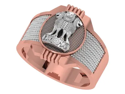 Indian Ashoka Ring 3D print model
