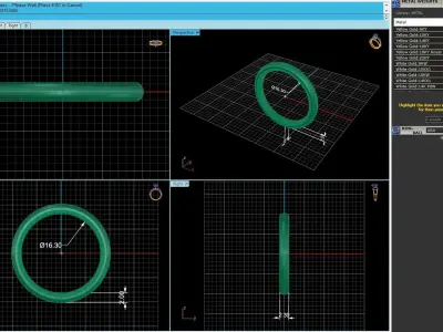 Solitaire Twist Prong Diamond Ring V3 3D print model