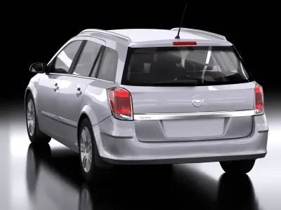Opel Astra H Caravan 2008 INTERIOR  3D model