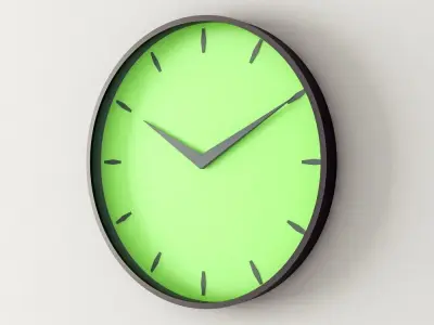 Realistic wall clocks 17-20 3D model