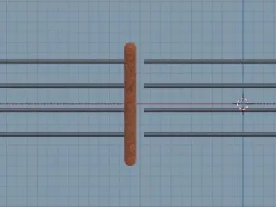 Simple Fence Free low-poly 3D model