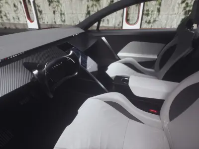 Sport Car Seat Low-poly 3D model