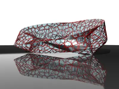 Parametric Architectural Facade Design Grasshopper Rhino Files 3D model