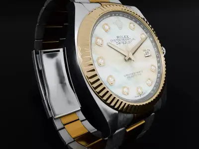 ROLEX Datejust 36 Mother Of Pearls Fluted Oyster 3D model