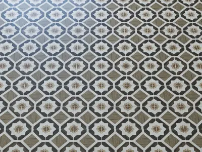 Delancey Briar Blue 8x8 Matte Porcelain 3D model