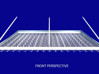 Canopy triangle pipe bones 3D model