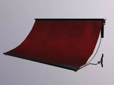 Awning Low-poly 3D model