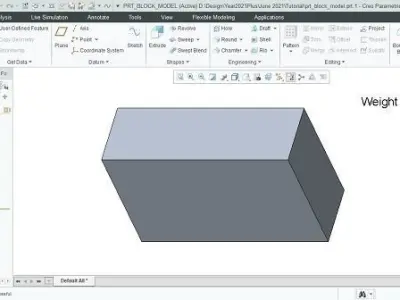 Creo Block Design and Automation 3D model